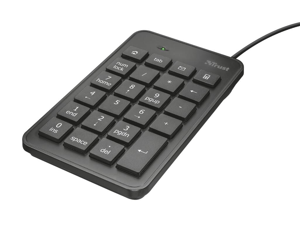 Trust Xalas USB-Zehnertastatur - Schwarz