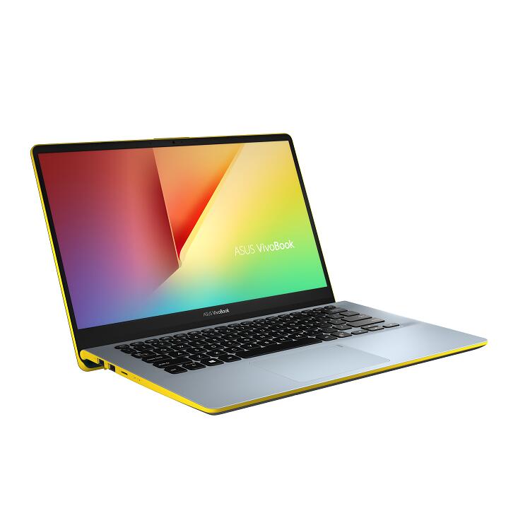 ASUS Vivobook S14 35,56 cm (14") Notebook Intel Core i5-8250U, 8GB RAM, 256GB SSD, Full HD, Gelb-Silberbla