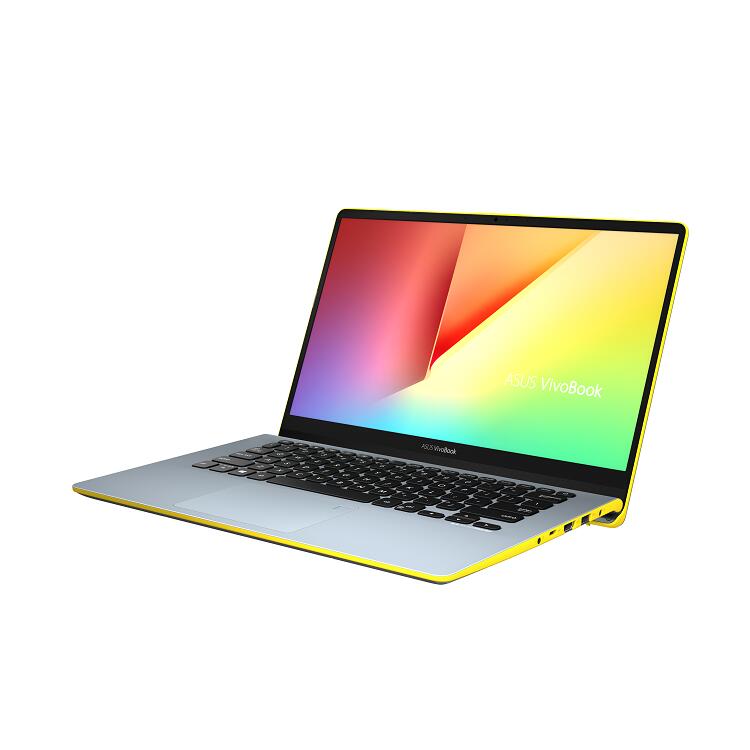 ASUS Vivobook S14 35,56 cm (14") Notebook Intel Core i5-8250U, 8GB RAM, 256GB SSD, Full HD, Gelb-Silberbla
