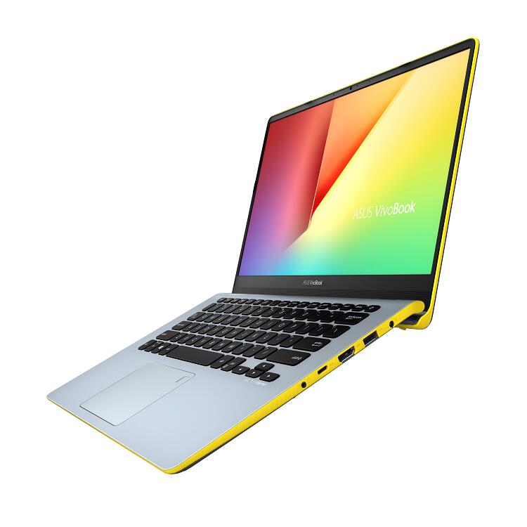 ASUS Vivobook S14 35,56 cm (14") Notebook Intel Core i5-8250U, 8GB RAM, 256GB SSD, Full HD, Gelb-Silberbla