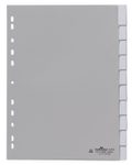 DURABLE Ordnerregister DIN A4 1-10 grau 10 Blatt - 1 Satz