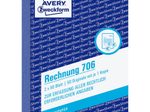 AVERY Zweckform Rechnung Formularbuch 706 - 2 x 50 Blatt