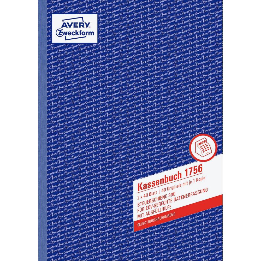 AVERY Zweckform Kassenbuch 1756 - 40 Blatt