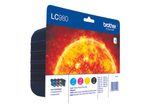 Brother Original LC-980 Druckerpatronen 4er Multipack BK/C/M/Y (LC980VALBPDR)