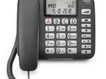 Gigaset DL580 Komfort-Telefon mit großen Tasten und beleuchtetem Display - schwarz