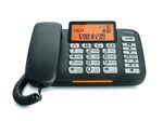 Gigaset DL580 Komfort-Telefon mit großen Tasten und beleuchtetem Display - schwarz