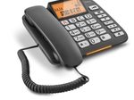 Gigaset DL580 Komfort-Telefon mit großen Tasten und beleuchtetem Display - schwarz