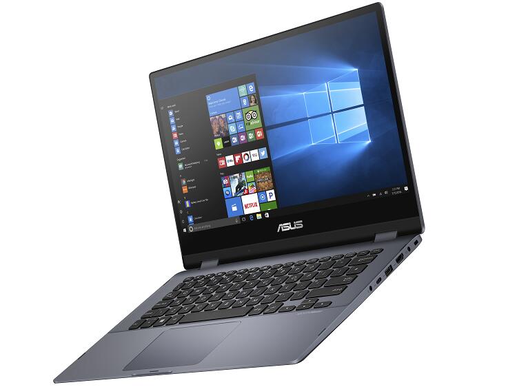 ASUS Vivobook 14 35,56 cm (14") Convertible Touch Notebook Intel Core i3-8130U, 8GB RAM, 256GB SSD, Full HD, Win10 Home