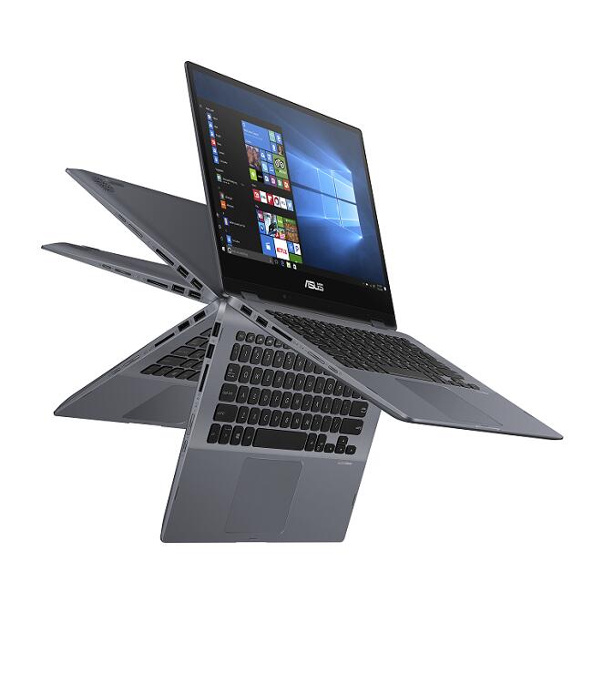 ASUS Vivobook 14 35,56 cm (14") Convertible Touch Notebook Intel Core i3-8130U, 8GB RAM, 256GB SSD, Full HD, Win10 Home