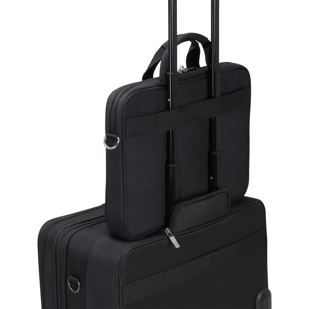 DICOTA Top Traveller Wireless Mouse Kit 39,6 cm (15.6") Notebook-Tasche inkl. optische Funkmaus, schwarz