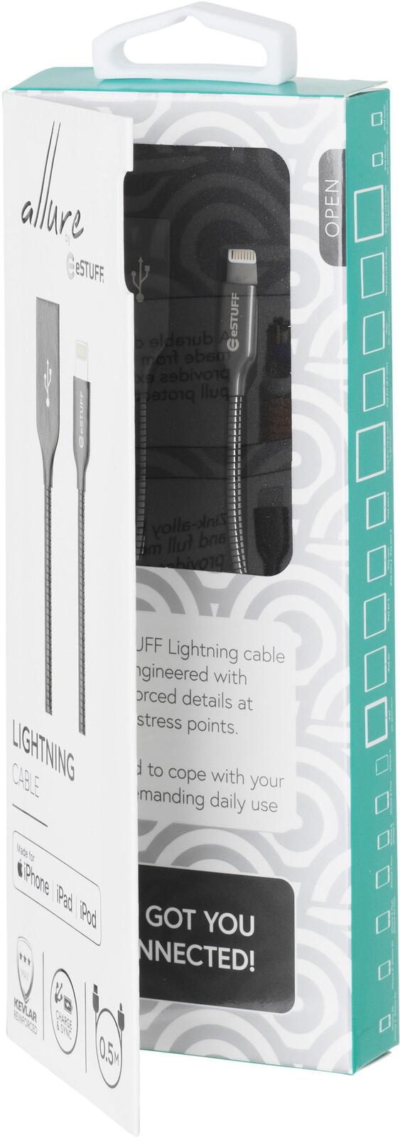 eSTUFF USB-C to Lightning Cable MFI - 0,5m, Grau