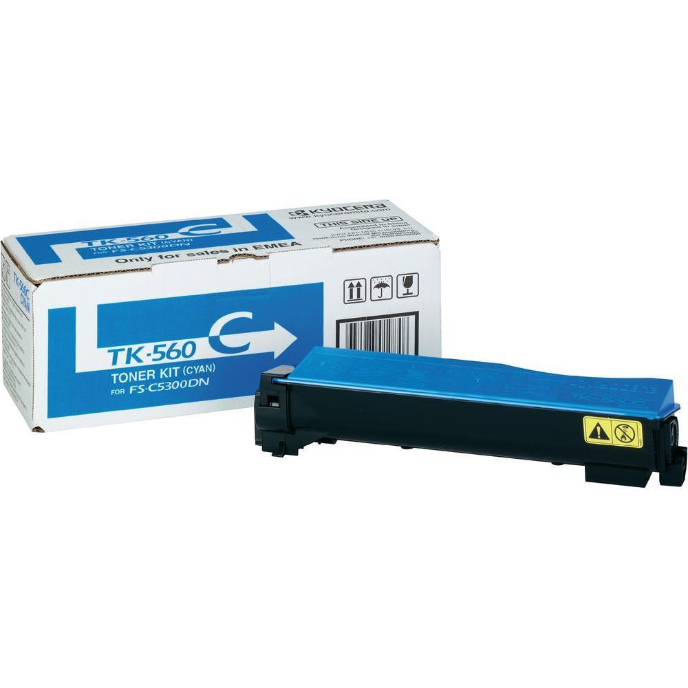 Kyocera Original TK-560C Toner cyan 10.000 Seiten (1T02HNCEU0) für ECOSYS P6030cdn, FS-C5300DN, C5350DN