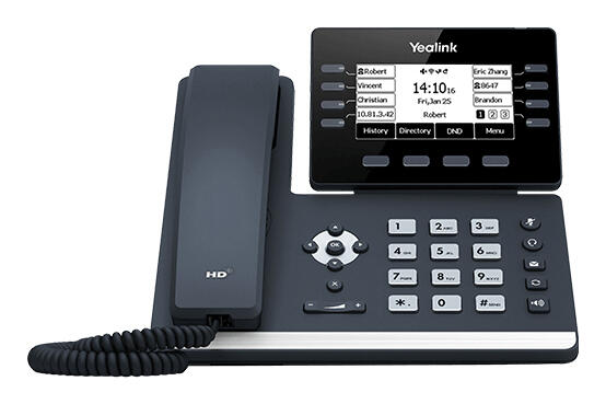 Yealink SIP-T53 - VoIP-Telefon mit Bluetooth-Schnittstelle mit Rufnummernanzeige  - Classic Gray