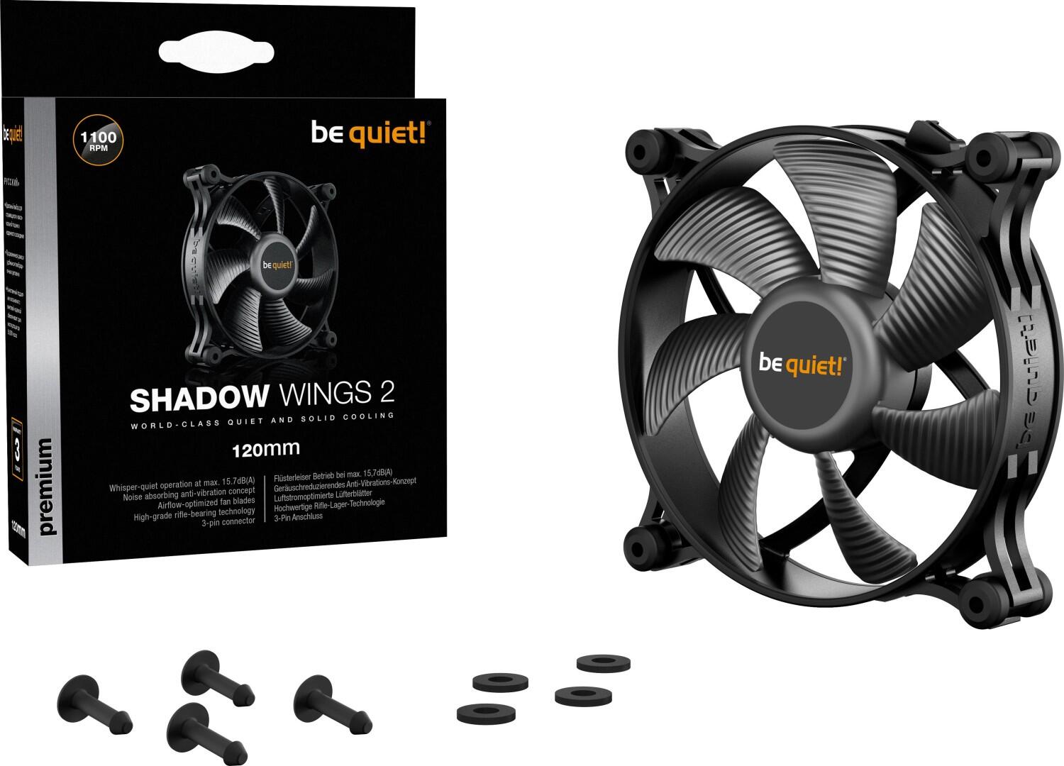 be quiet Lüfter Shadow Wings 2 120mm schwarz