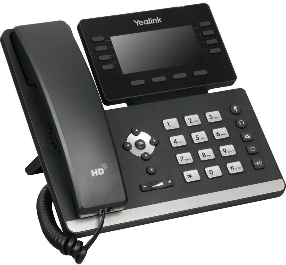 Yealink SIP-T53W - VoIP-Telefon mit Bluetooth-Schnittstelle mit Rufnummernanzeige - schwarz