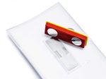 DURABLE CLICK FOLD Namensschilder 40 x 75 mm mit Magnet PP - 10 Stück