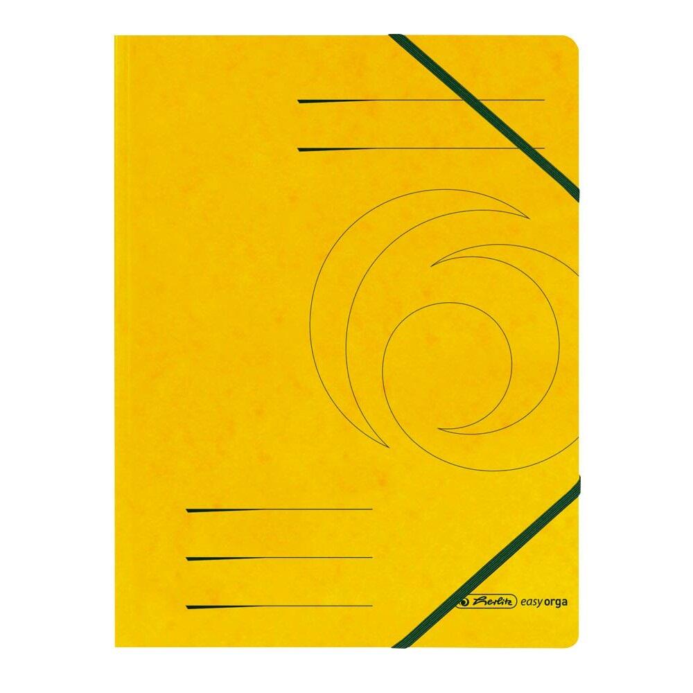 herlitz Eckspanner easy orga DIN A4 - gelb - 5 Stück