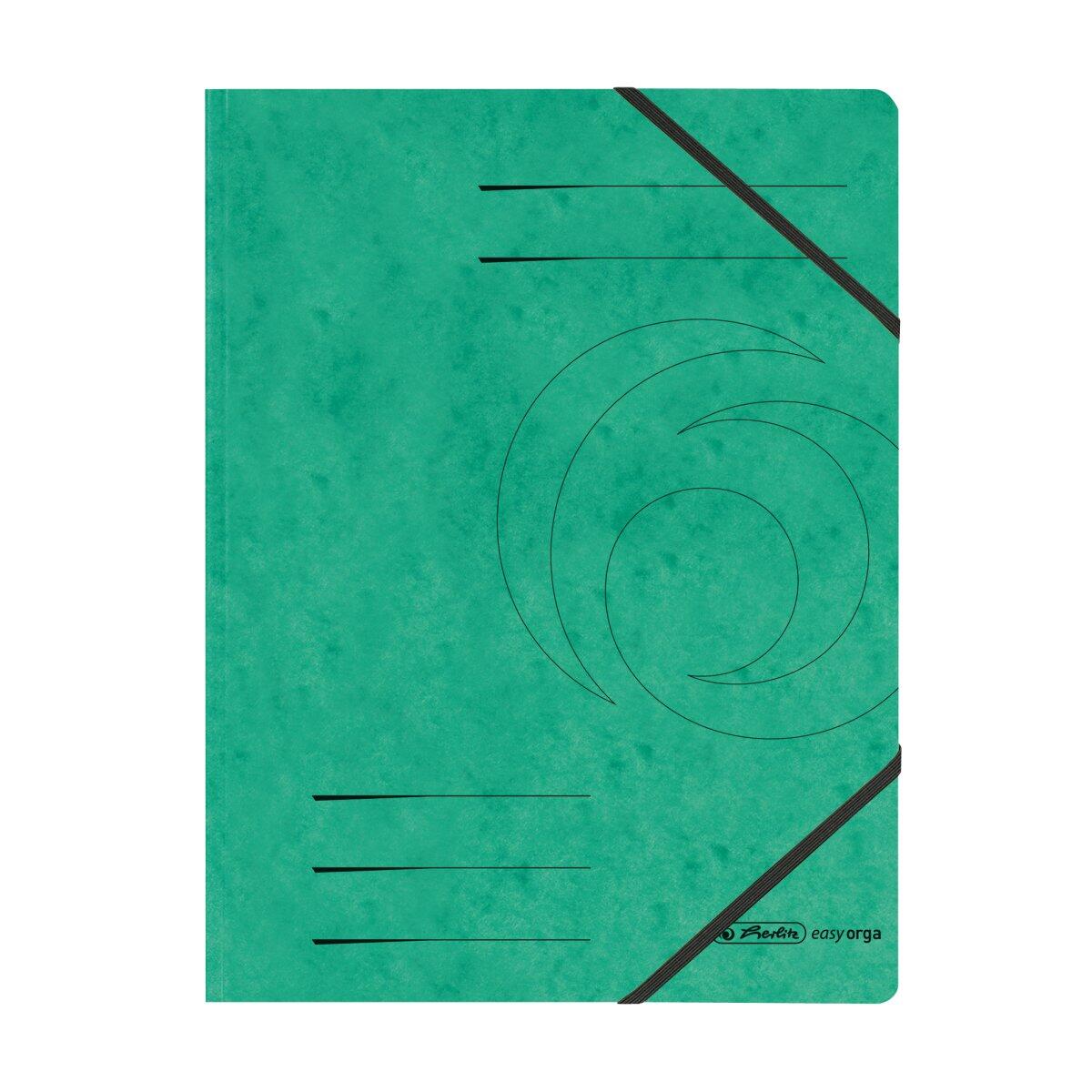herlitz Eckspanner easy orga DIN A4 grün - 5 Stück