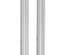 Vogel's FD2084 TV-Standfuß bis 165 cm (65") doppel Profil, Höhe 200 cm, max. 120 kg, Vesa max. 800 x 400, silber-schwarz