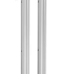 Vogel's FD2084 TV-Standfuß bis 165 cm (65") doppel Profil, Höhe 200 cm, max. 120 kg, Vesa max. 800 x 400, silber-schwarz