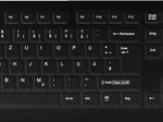 Active Key desinfizierbare Hygiene-Tastatur - Schwarz
