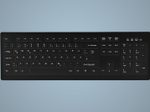Active Key desinfizierbare Hygiene-Tastatur - Schwarz