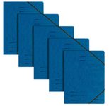 herlitz Eckspanner A4 blau - 5er Pack