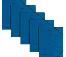 herlitz Eckspanner A4 blau - 5er Pack