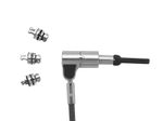 DICOTA Universal Security Cable Lock 3-fach austauschbarer Kopfmechanismus für alle Schließlösungen