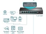TP-LINK TL-SF1008P 8-Port 10/100Mbps Desktop Switch mit 4-Port PoE+