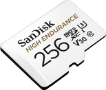 SanDisk High Endurance microSDXC Speicherkarte 256GB + SD Adapter