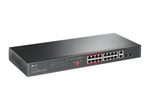 TP-Link TL-SL1218MP V216-Port 10/100 Mbps + 2-Port Gigabit Rackmount Switch mit 16-Port PoE+