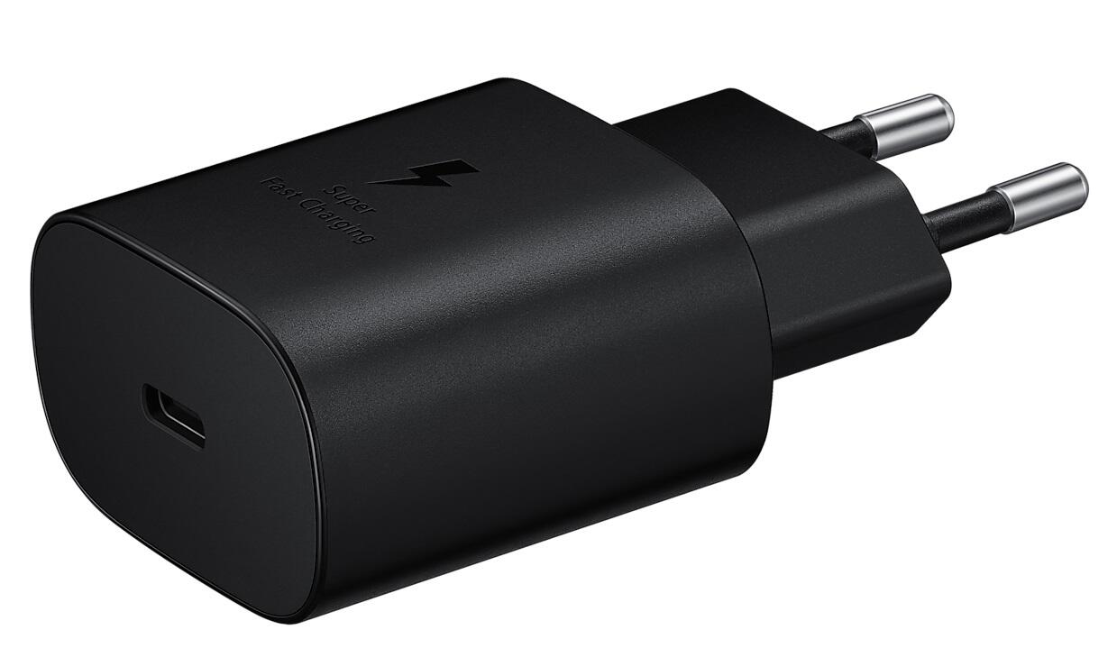 Samsung Schnellladegerät Schwarz - Bulkware (25W, 1m, USB-C)