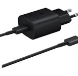 Samsung EP-TA800 25W USB-C Schnellladegerät, Kabel 1m, schwarz - Bulkware