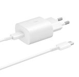 Samsung EP-TA800 25W USB-C Schnellladegerät, Kabel 1m, weiß - Bulkware
