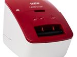 Brother QL-600R Professioneller Etikettendrucker für Einzel- und Endlosetiketten (Rot)