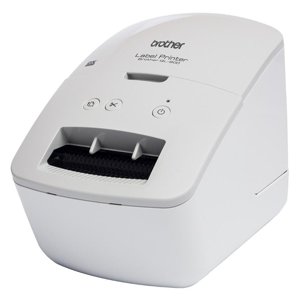 Brother QL-600G Professioneller Etikettendrucker für Einzel- und Endlosetiketten (Grau)