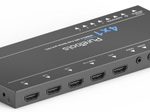 PureTools PT-SW-HD41E 4x1 4K 18Gbps HDMI Switcher mit TMDS Switching und ARC