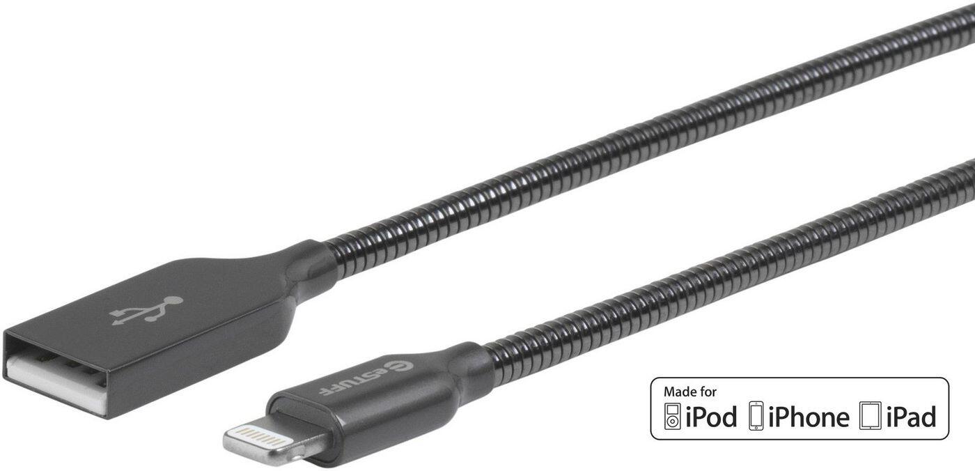 eSTUFF USB-C to Lightning Cable MFI - 1m, Grau