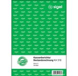sigel Kassenbericht/Bestandsrechnung Formularbuch
