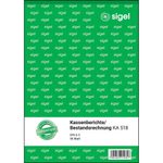 sigel Kassenbericht/Bestandsrechnung Formularbuch
