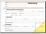 SIGEL DIN A5 quer Urlaubsabwesenheitsmeldung Formularbuch SD045 - 2 x 40 Blatt