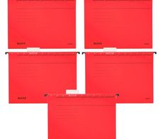 LEITZ Hängemappen ALPHA 1985 rot - 5 Stück