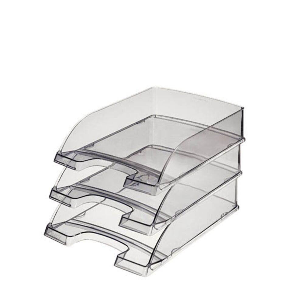 LEITZ Briefablage Plus - grau transparent