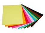 folia Fotokarton farbsortiert 300 g/qm - 10 Blatt