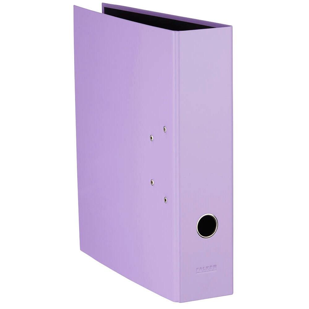 FALKEN Pastell Color Ordner Karton 8,0 cm DIN A4 - flieder lila