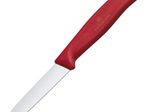 VICTORINOX Gemüsemesser silber, rot glänzend, poliert - Klinge: 8,0 cm