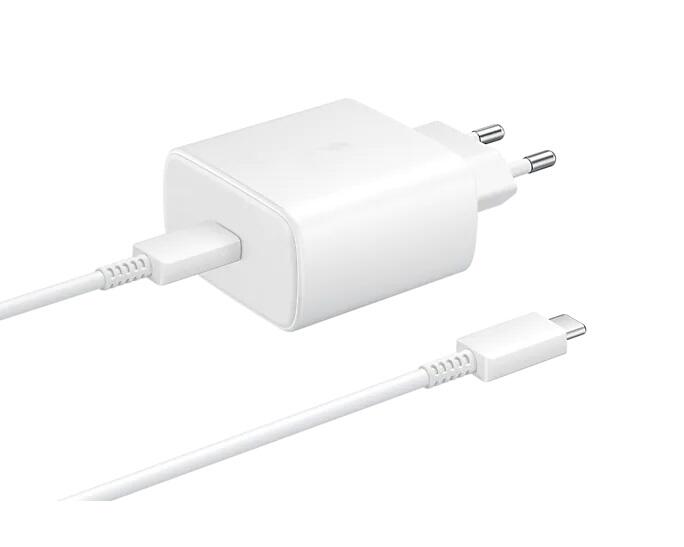 Samsung Ladeadapter mit Schnellladefunktion EP-TA845 White