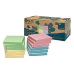 inFO Recycling Haftnotizen Standard 5644-88BOX farbsortiert - 12 Blöcke