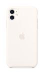Apple Silikon Case für Apple iPhone 11, weiß